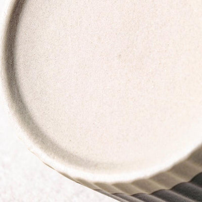 Skorter | 2/4/6-piece White Gray Stoneware Coffee Cup Set