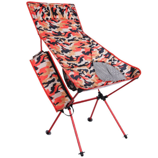 Skorter | Outdoor Portable Camouflage Folding Camping Chair Light Fishing Beach Chair Aviation Aluminum Alloy Backrest Recliner