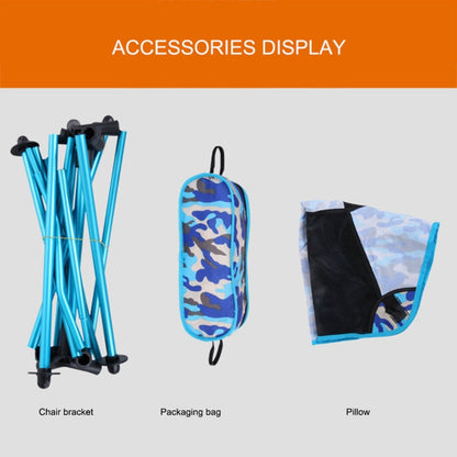 Skorter | Outdoor Portable Camouflage Folding Camping Chair Light Fishing Beach Chair Aviation Aluminum Alloy Backrest Recliner