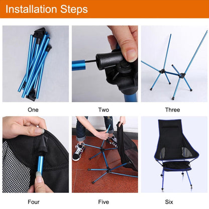 Skorter | Outdoor Portable Camouflage Folding Camping Chair Light Fishing Beach Chair Aviation Aluminum Alloy Backrest Recliner