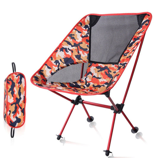 Skorter | Outdoor Camouflage Portable Folding Camping Chair Light Fishing Beach Chair Aviation Aluminum Alloy Backrest Recliner