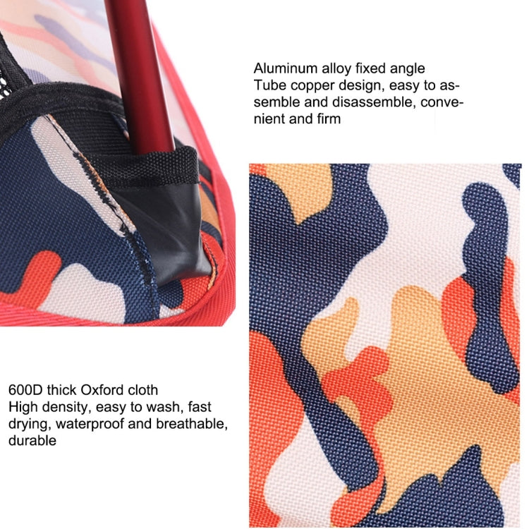 Skorter | Outdoor Camouflage Portable Folding Camping Chair Light Fishing Beach Chair Aviation Aluminum Alloy Backrest Recliner