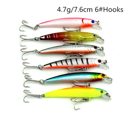 Skorter | HENGJIA Set002 43 PCS Sequin Set Metal Sequins False Bait Fresh Sea Bass Fishing Bait Set, Length: 5 to 10.5cm, Boxed