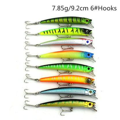 Skorter | HENGJIA Set002 43 PCS Sequin Set Metal Sequins False Bait Fresh Sea Bass Fishing Bait Set, Length: 5 to 10.5cm, Boxed