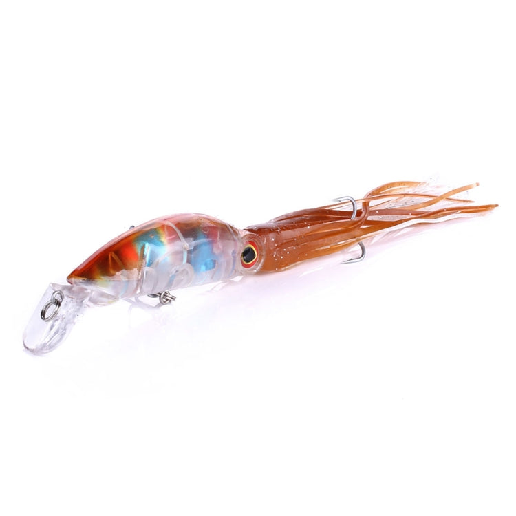Skorter | HENGJIA JIZ002 10cm/16.6g 8 PCS Big Octopus Squid Shaped Hard Baits Long Shot Fishing Lures Tackle Baits Fit Sea Fishing and Freshwater Fishing,Boxed