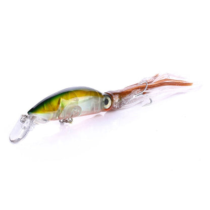 Skorter | HENGJIA JIZ002 10cm/16.6g 8 PCS Big Octopus Squid Shaped Hard Baits Long Shot Fishing Lures Tackle Baits Fit Sea Fishing and Freshwater Fishing,Boxed