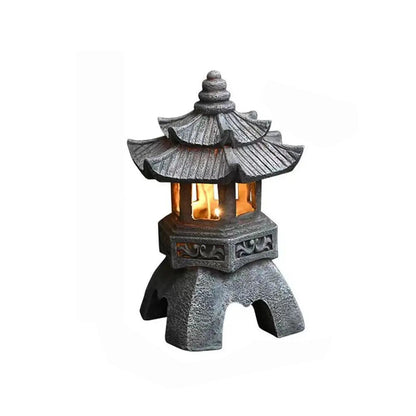 Skorter | ZenGlow - Solar Garden Lamp Pagoda Statue for outside