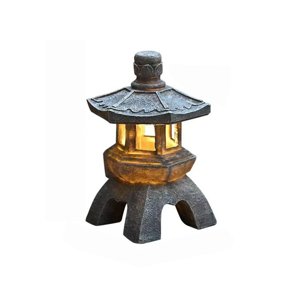 Skorter | ZenGlow - Solar Garden Lamp Pagoda Statue for outside