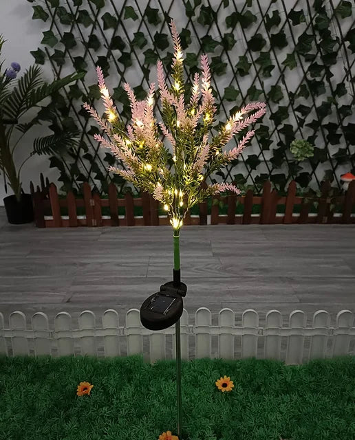 Skorter | SolarGlow – Solar LED Garden Flower Lighting – Decorative Lavender Outdoor Lamps