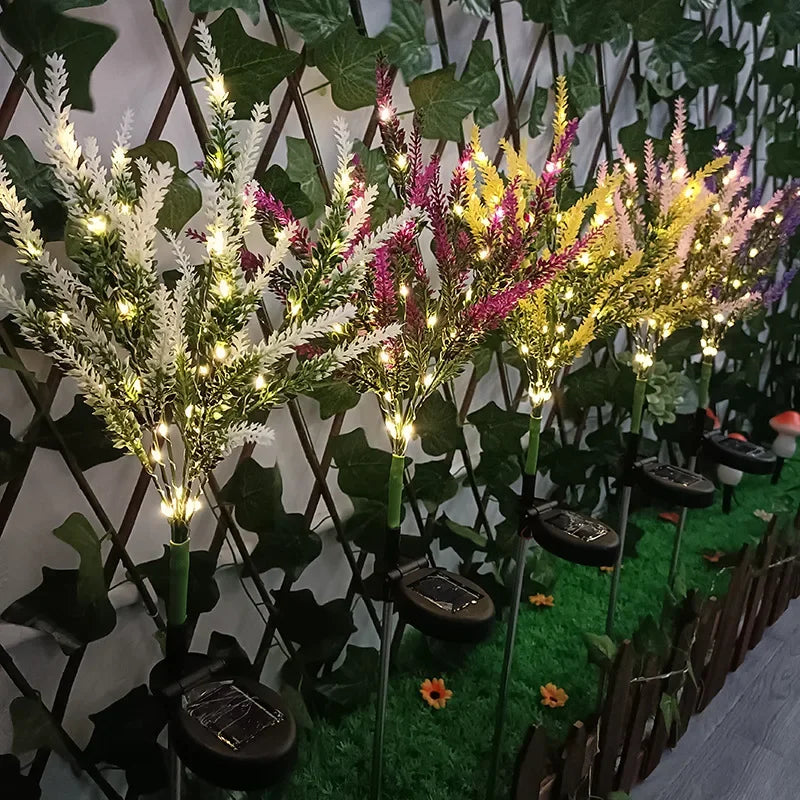 Skorter | SolarGlow – Solar LED Garden Flower Lighting – Decorative Lavender Outdoor Lamps