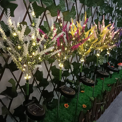 Skorter | SolarGlow – Solar LED Garden Flower Lighting – Decorative Lavender Outdoor Lamps