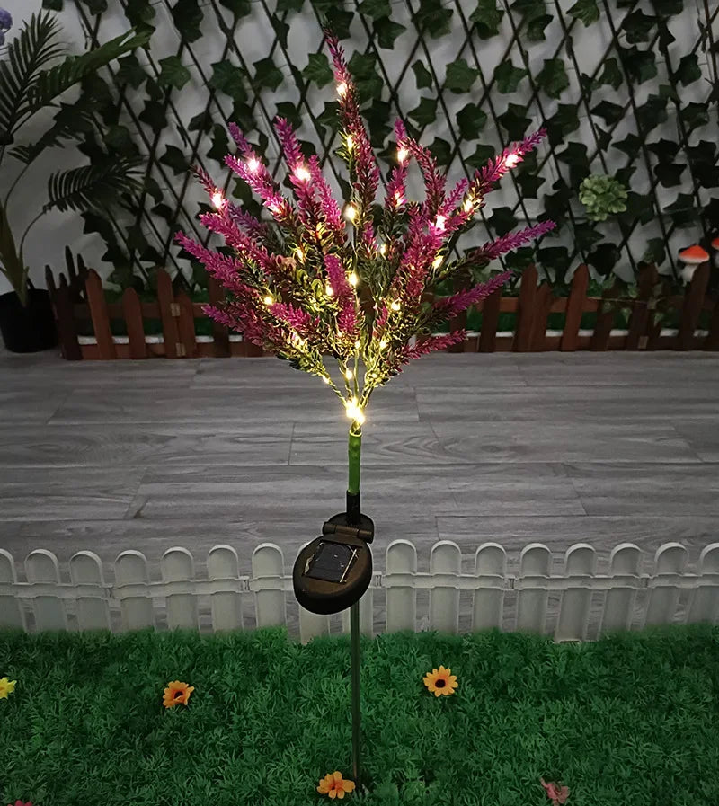 Skorter | SolarGlow – Solar LED Garden Flower Lighting – Decorative Lavender Outdoor Lamps
