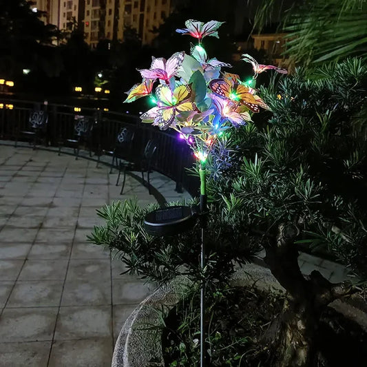 Skorter | GlowButterfly – Solar Butterfly lighting for Garden and Balcony – Colorful LED Decoration for Outdoor