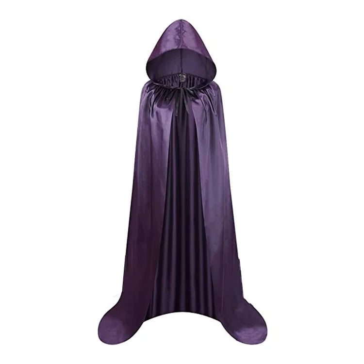 Skorter | Black Cape with Hood – Long Unisex Halloween & Cosplay Wrap