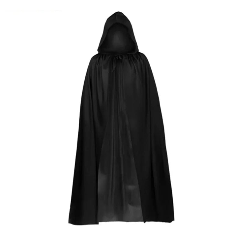 Skorter | Black Cape with Hood – Long Unisex Halloween & Cosplay Wrap