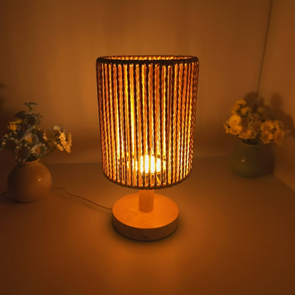 Skorter | BarrelGlow - Three Desk Lamp with Striped Pattern