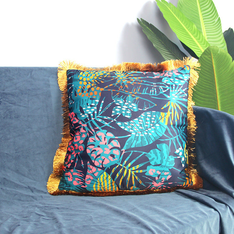 Skorter | Animal Pattern Tassel Sofa Pillowcase