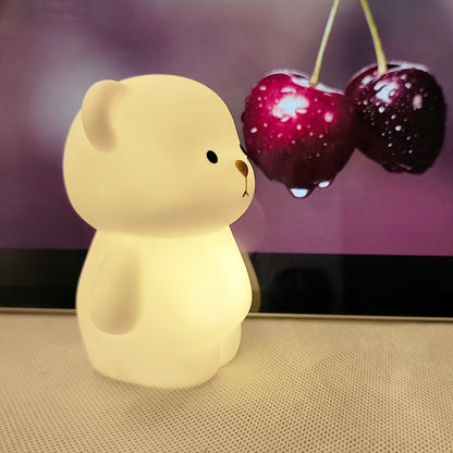 Skorter | RusticBear - Freestanding Bear Night Lamp with LED Spotlight