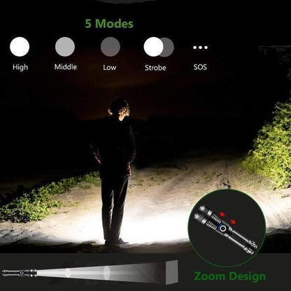 Skorter | 30000-5000 Lumen High Power LED Flashlight, waterproof