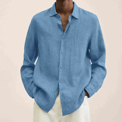 Skorter | Linen Long Sleeve Shirt for Men