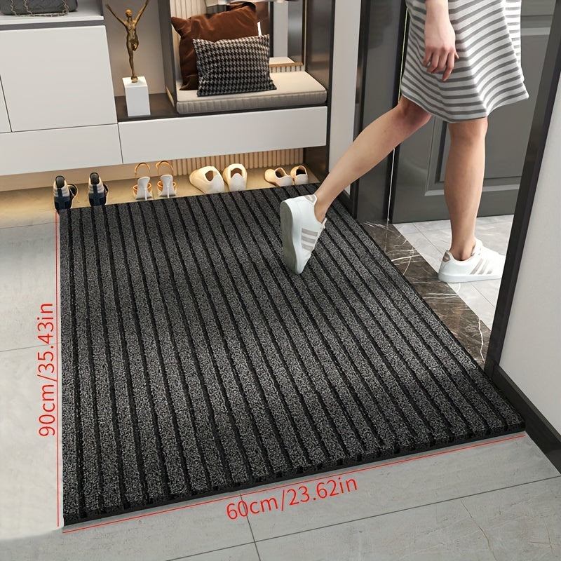 Skorter | All-Season Weatherproof Doormat – Abrasion-Resistant Striped Doormat, Non-Slip, Stain and Fade Resistant, Low Profile Mat for Indoor and Outdoor