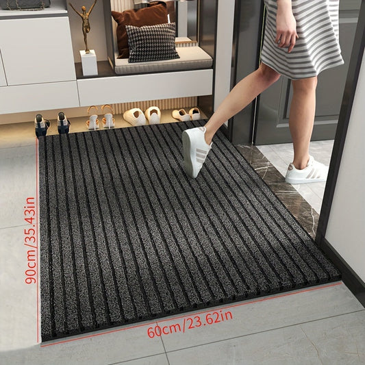 Skorter | All-Season Weatherproof Doormat – Abrasion-Resistant Striped Doormat, Non-Slip, Stain and Fade Resistant, Low Profile Mat for Indoor and Outdoor