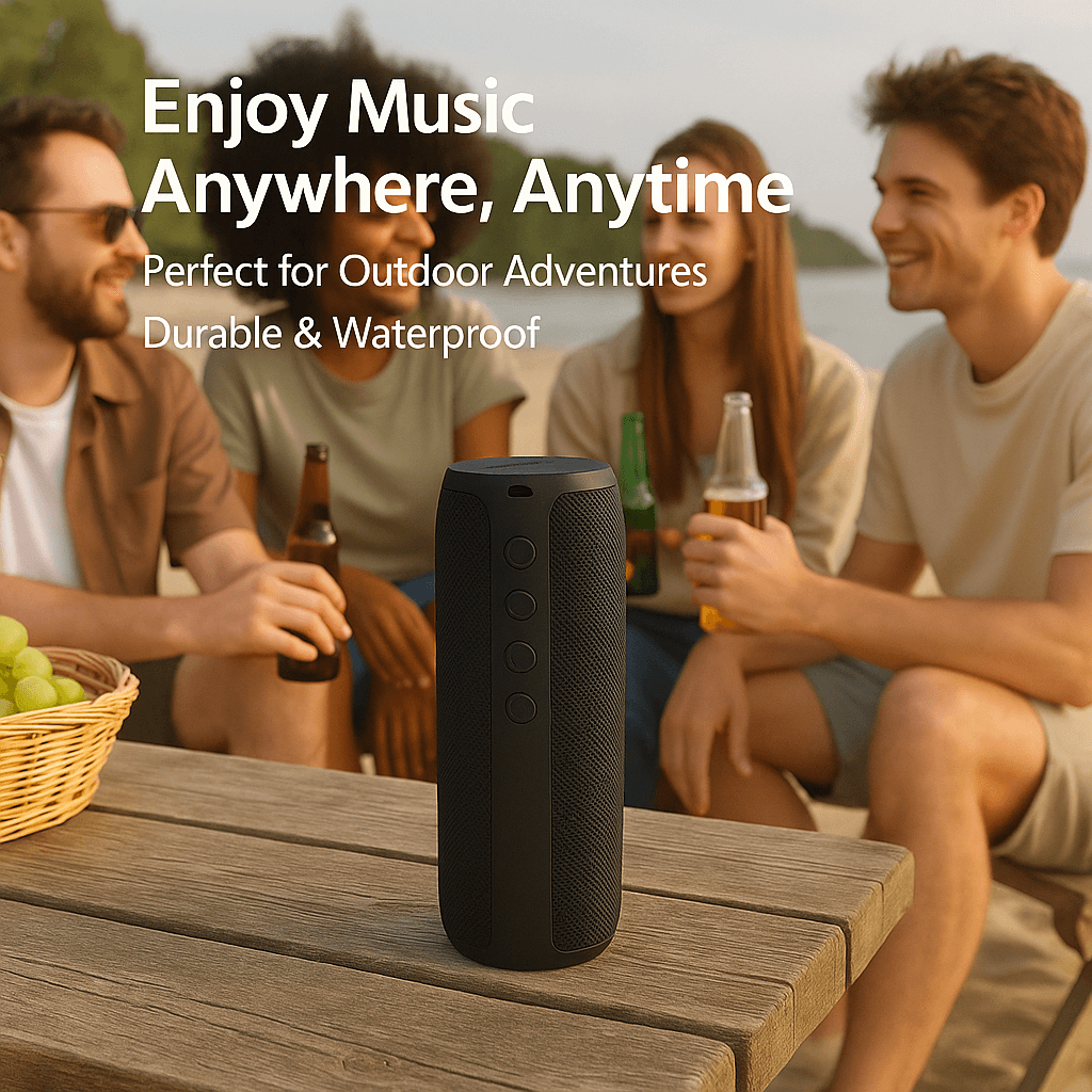 Skorter | Best Waterproof Bluetooth Wireless Speaker x360 Compact Small