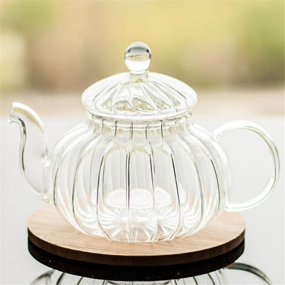 Skorter | Crystal Clear Glass Teapot Set