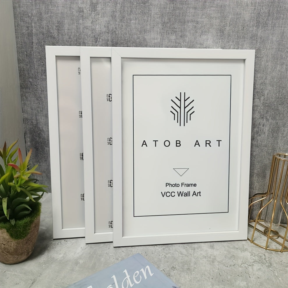 Skorter | 3-part Wooden Picture Frame - Classic Picture Frame for Wall and Table Decoration, Perfect for Parties and Gifts