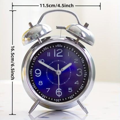 Skorter | RetroBell - Silent Analog Alarm Clock with Backlight