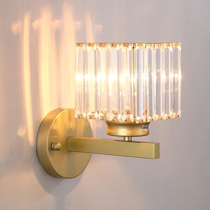 Skorter | Herbert Modern LED Wall Lamp - Indoor - Black - Bedroom - Crystal/Metal