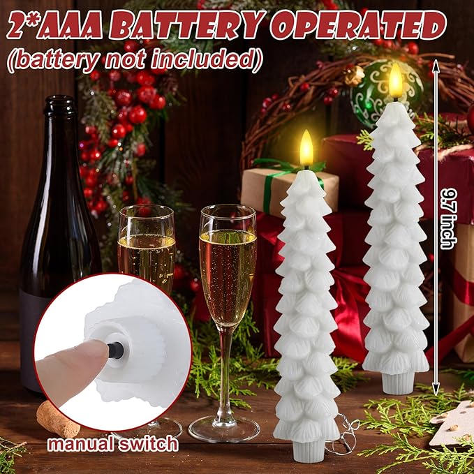 Skorter | Flameless LED Candles with Remote Control – Realistic 3D Flickering Model LumaGlow