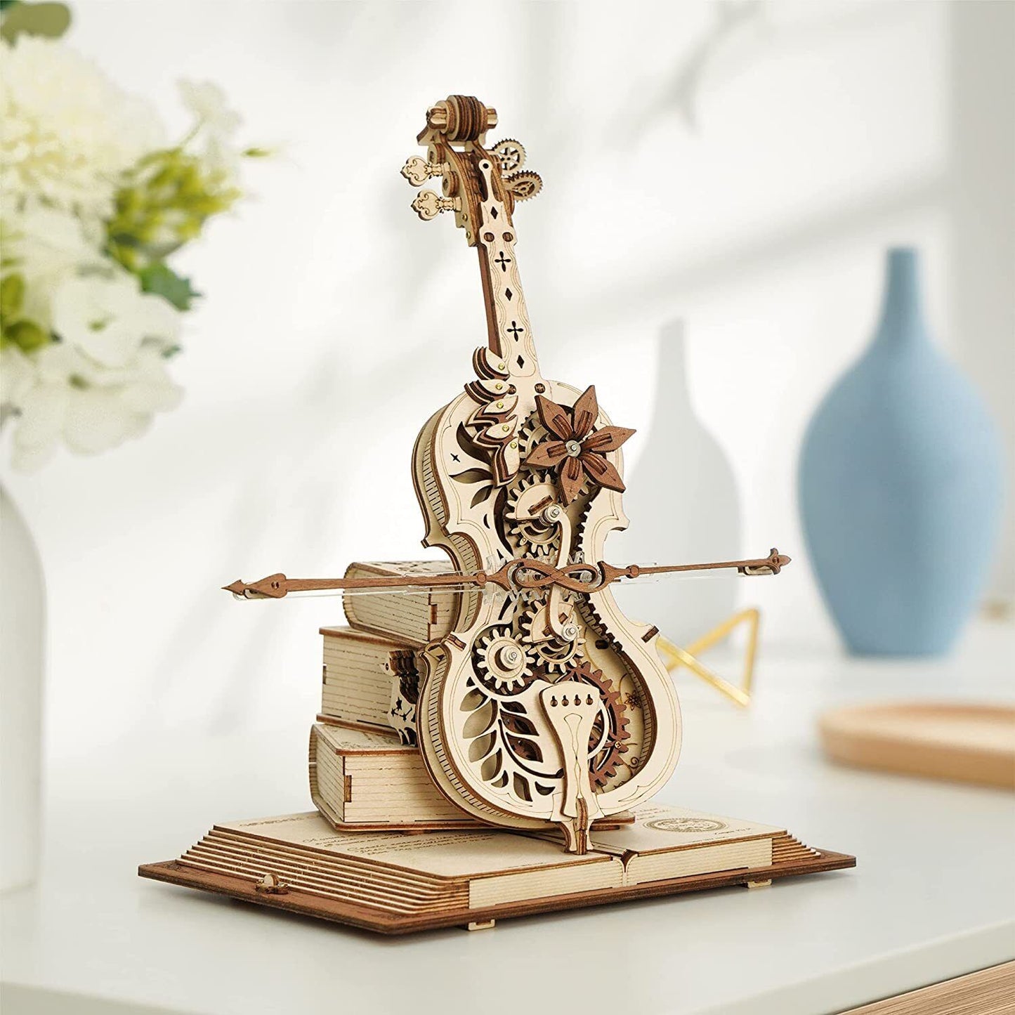 Skorter | DIY Wooden Cello, Self Playing Musical Instrument, Magic Music Box, Cool Gift Ideas