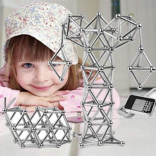 Skorter | Magnetic Building Toy Set with Bars and Balls