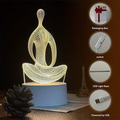 Skorter | ZenLight - 3D Yoga Night Lamp with USB Connection
