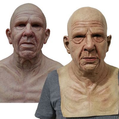 Skorter | Creepy Old Man Mask – Realistic Latex Halloween Mask for Adults