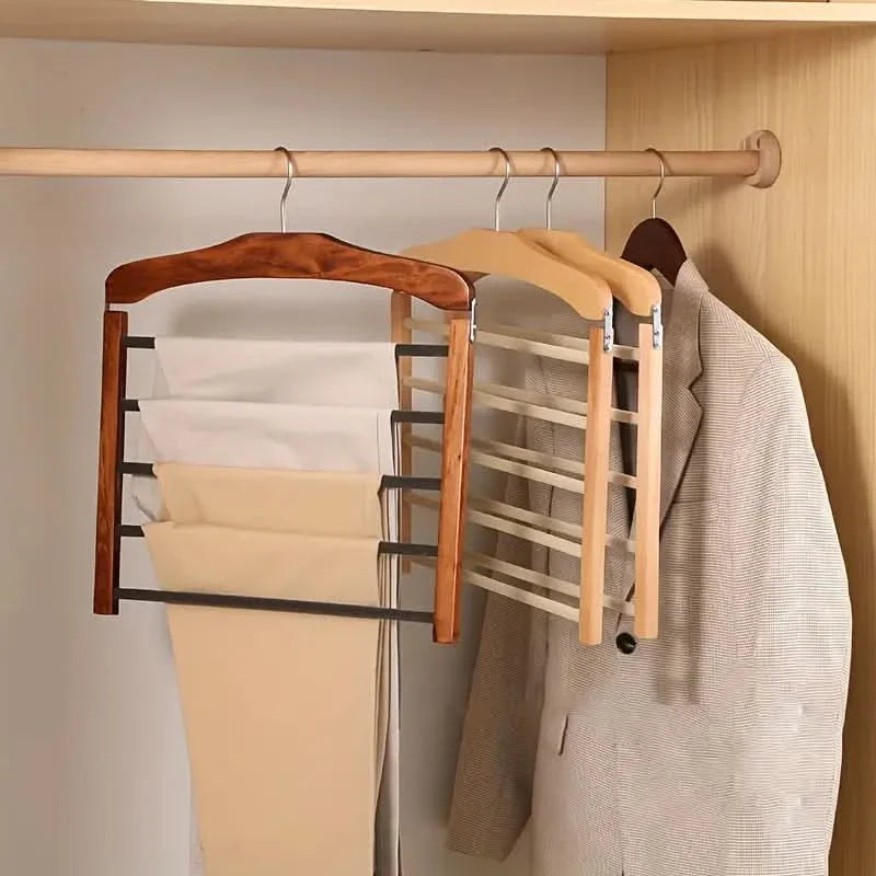 Skorter | Multi-Bar Wooden Clothes Hanger with Premium Finish