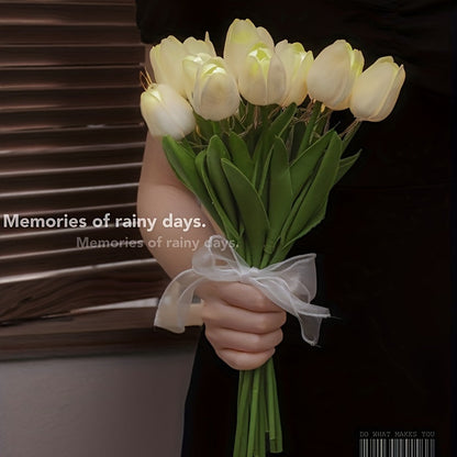 Skorter | LumiBloom - 10 Pieces Tulip LED Lamps, Handmade Bouquet Table Lamps, Perfect