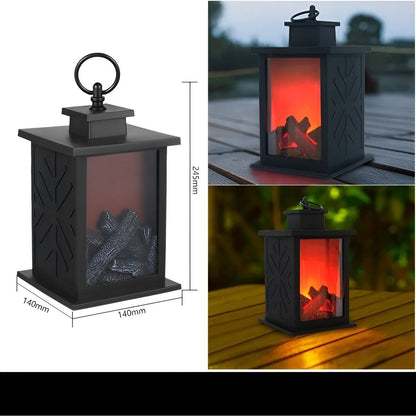 Skorter | RadiantFlame LED Lantern – Realistic Flame Table Lamp for Cosy Ambient Lighting