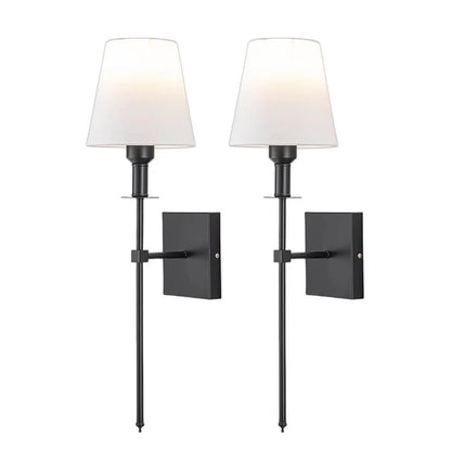 Skorter | Rechargeable Wireless Wall Light Set (2 Pack) - Battery-Powered Indoor & Outdoor Lighting for Home, Patio, and Garden