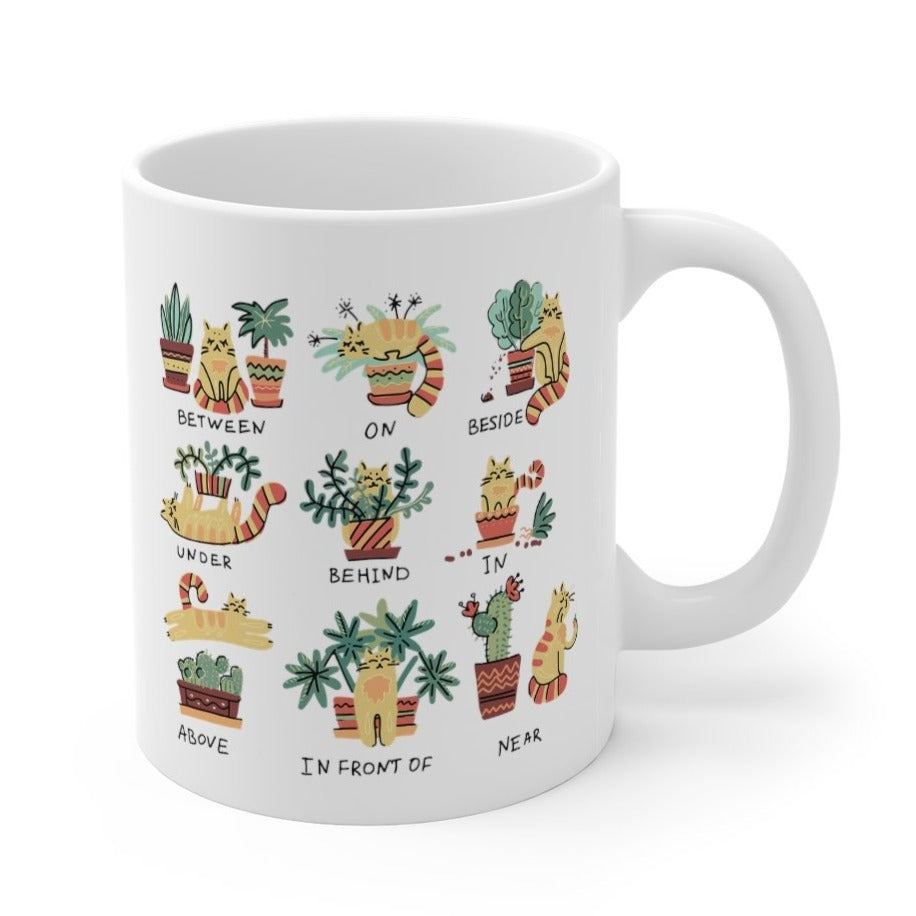 Skorter | Combo Cat and Plants Coffee Tea Mug