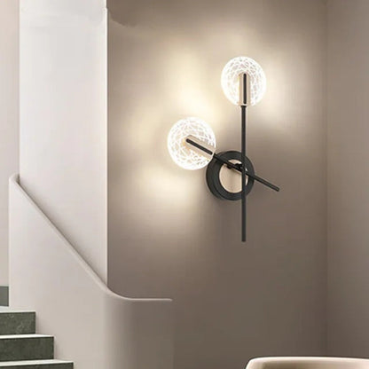 Skorter | Valentina Modern LED Wall Lamp - Indoor - Black/White - Bedroom/Living Room
