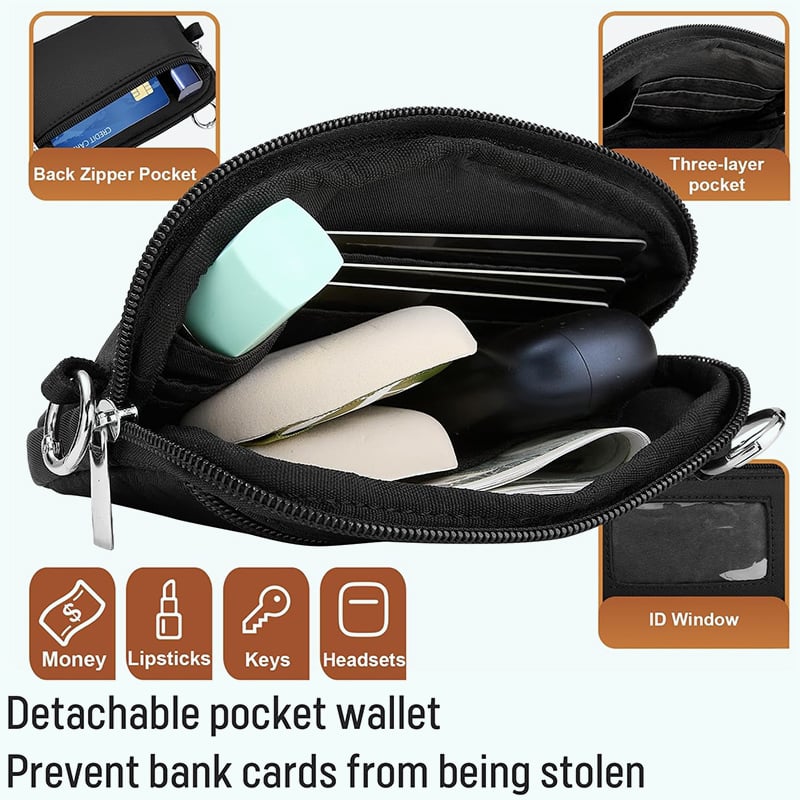 Skorter | Adjustable Phone Lanyard Crossbody Strap with Wallet