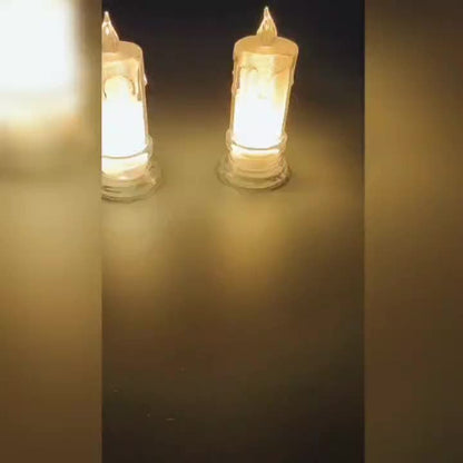 Skorter | 3pcs LED Candles without Flame - Including Batteries - Perfect for Parties, Weddings, and Mood Decoration