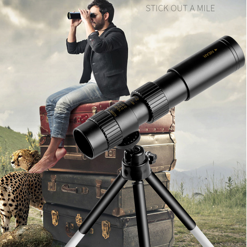 Skorter | 4K 10-300X40mm Super Telephoto Zoom Monocular Telescope
