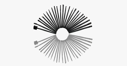 Skorter | Black Makeup Brush Set with 32 Brushes and Case – A Complete Makeup Savior