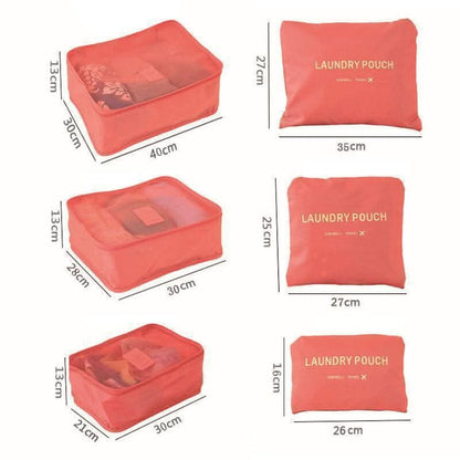 Skorter | 6-Piece Luggage Packing Cubes Travel Set