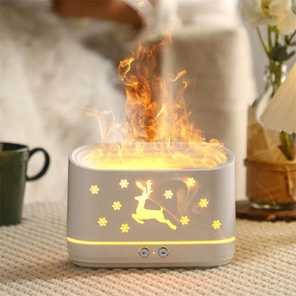 Skorter | Elk Flame Air Humidifier Diffuser Quiet Household Atmosphere Lamp