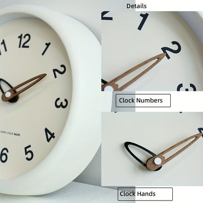 Skorter | SilenceTime - Silent 10-Inch Wall Clock for Bedroom and Living Room