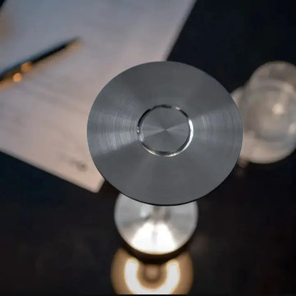 Skorter | Cordless LED Table Lamp in Galvanized Metal